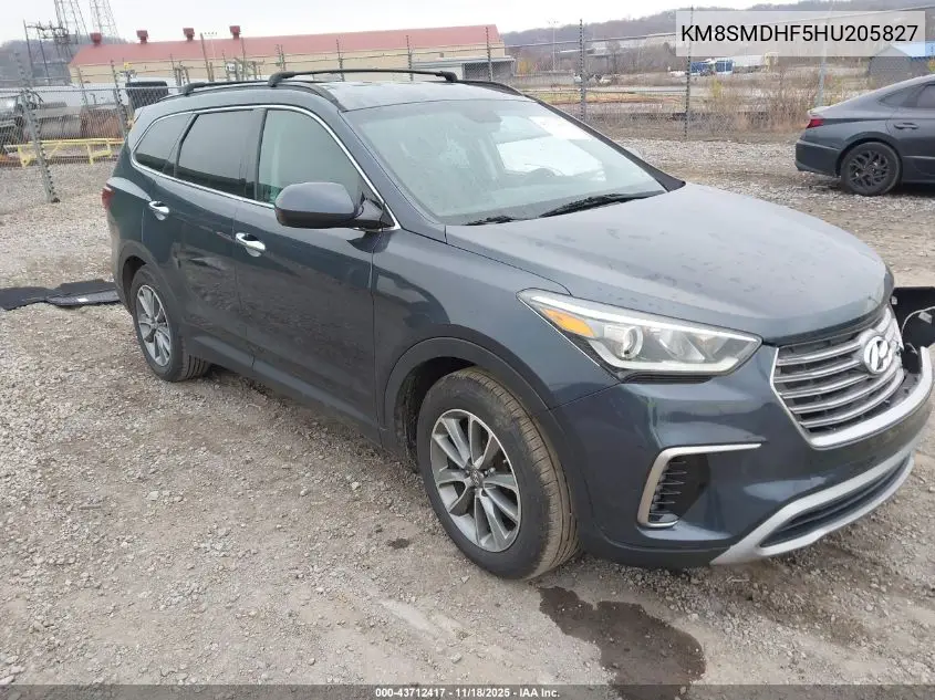 KM8SMDHF5HU205827 2017 Hyundai Santa Fe Se