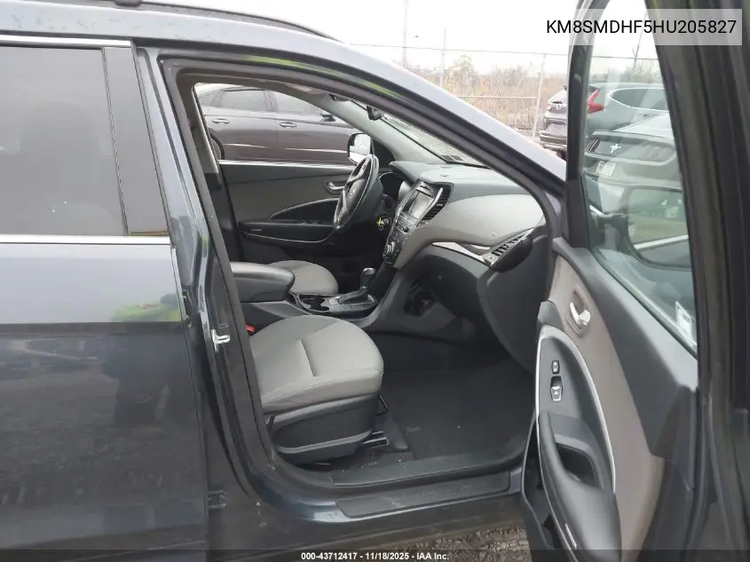 KM8SMDHF5HU205827 2017 Hyundai Santa Fe Se