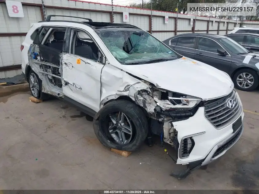 KM8SR4HF5HU229157 2017 Hyundai Santa Fe