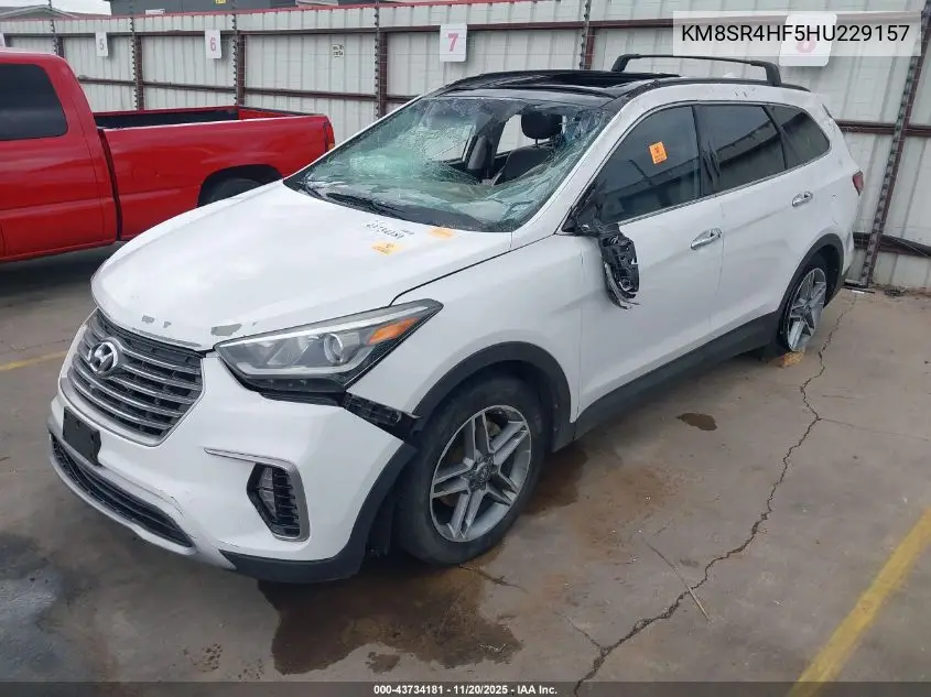 KM8SR4HF5HU229157 2017 Hyundai Santa Fe