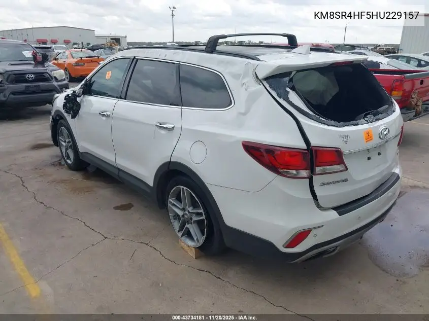 KM8SR4HF5HU229157 2017 Hyundai Santa Fe