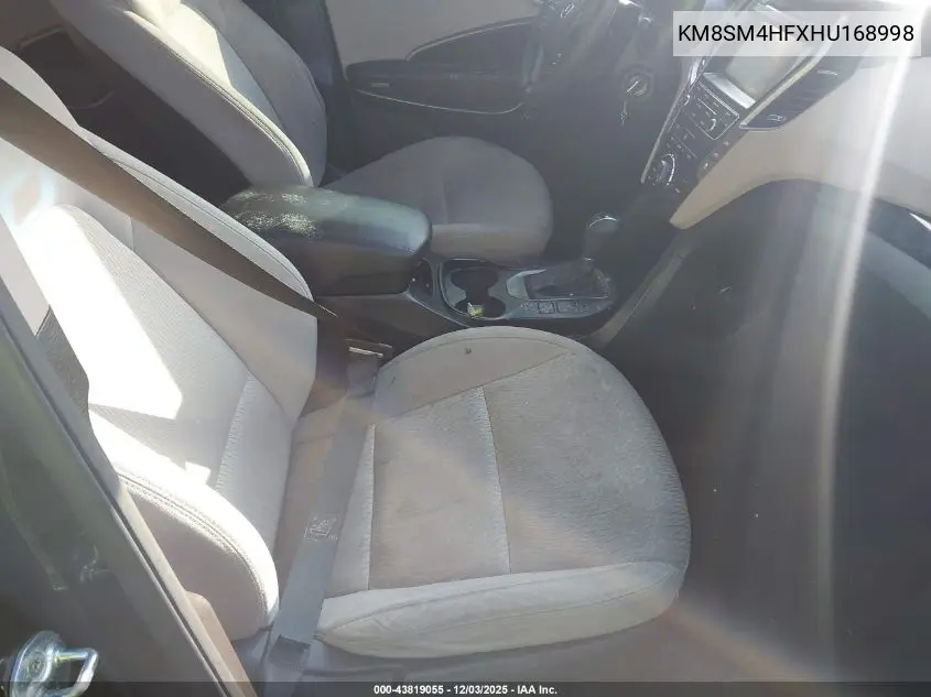 KM8SM4HFXHU168998 2017 Hyundai Santa Fe Se