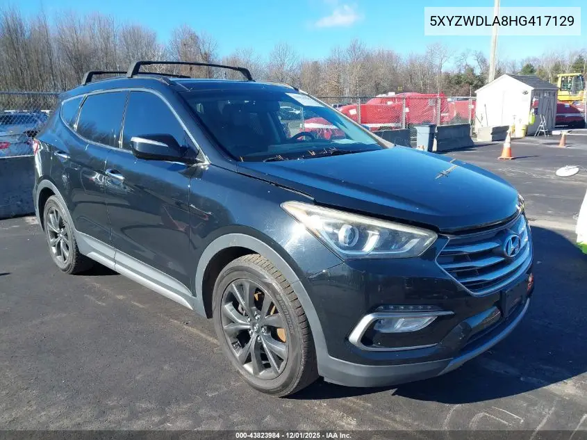 5XYZWDLA8HG417129 2017 Hyundai Santa Fe Sport 2.0T Ultimate