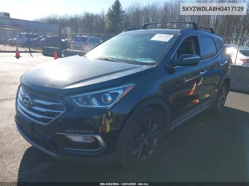 5XYZWDLA8HG417129 2017 Hyundai Santa Fe Sport 2.0T Ultimate