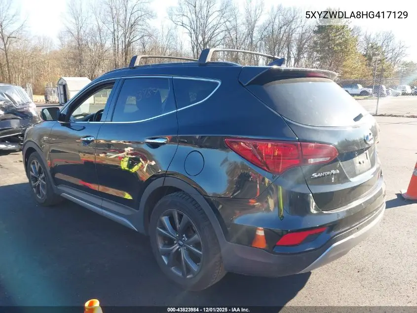 5XYZWDLA8HG417129 2017 Hyundai Santa Fe Sport 2.0T Ultimate