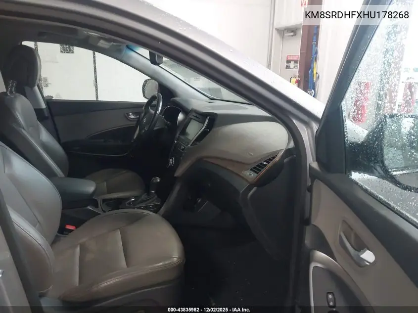 KM8SRDHFXHU178268 2017 Hyundai Santa Fe Se Ultimate