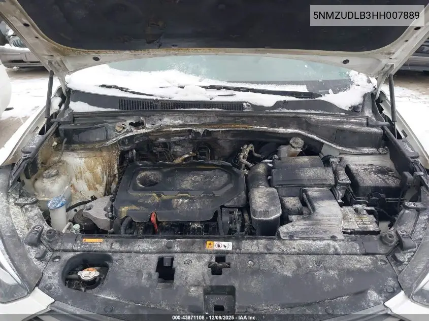 5NMZUDLB3HH007889 2017 Hyundai Santa Fe Sport 2.4L