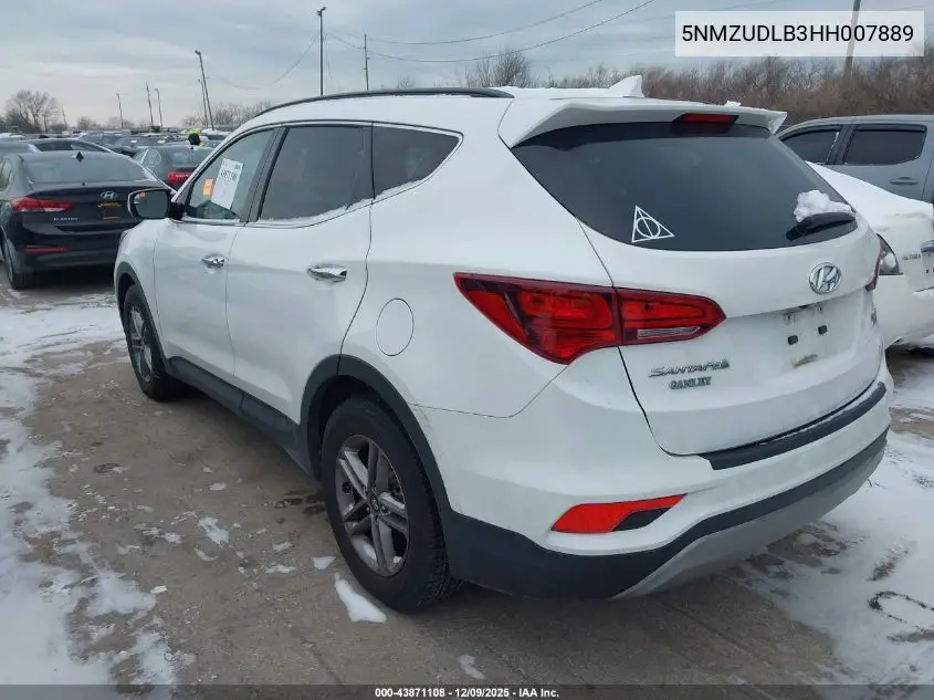 5NMZUDLB3HH007889 2017 Hyundai Santa Fe Sport 2.4L