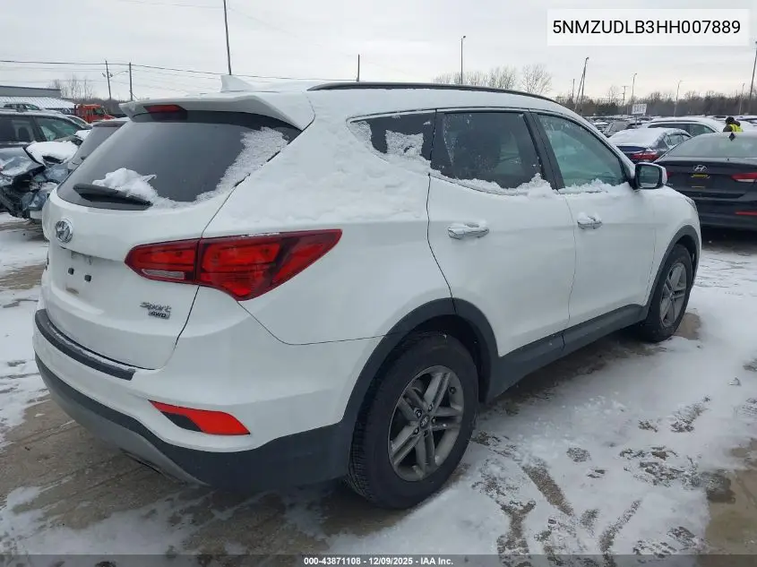 5NMZUDLB3HH007889 2017 Hyundai Santa Fe Sport 2.4L