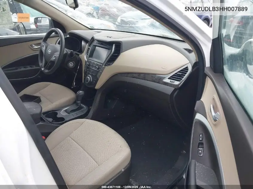 5NMZUDLB3HH007889 2017 Hyundai Santa Fe Sport 2.4L