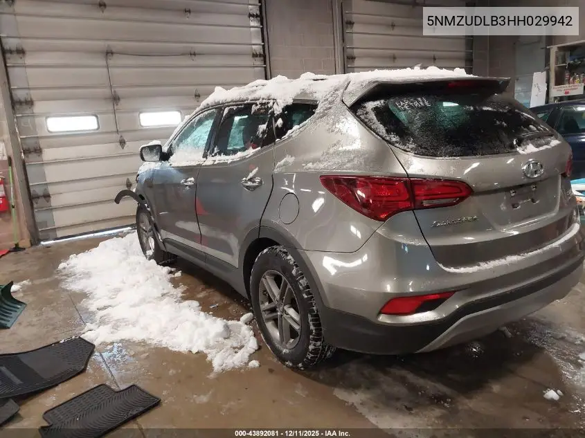 5NMZUDLB3HH029942 2017 Hyundai Santa Fe Sport 2.4L