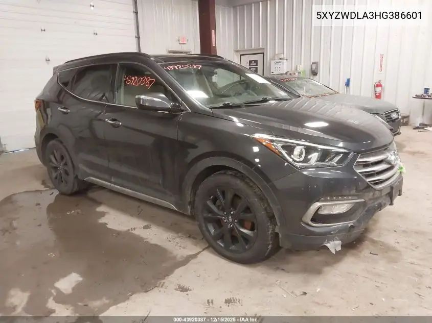 5XYZWDLA3HG386601 2017 Hyundai Santa Fe Sport 2.0T Ultimate
