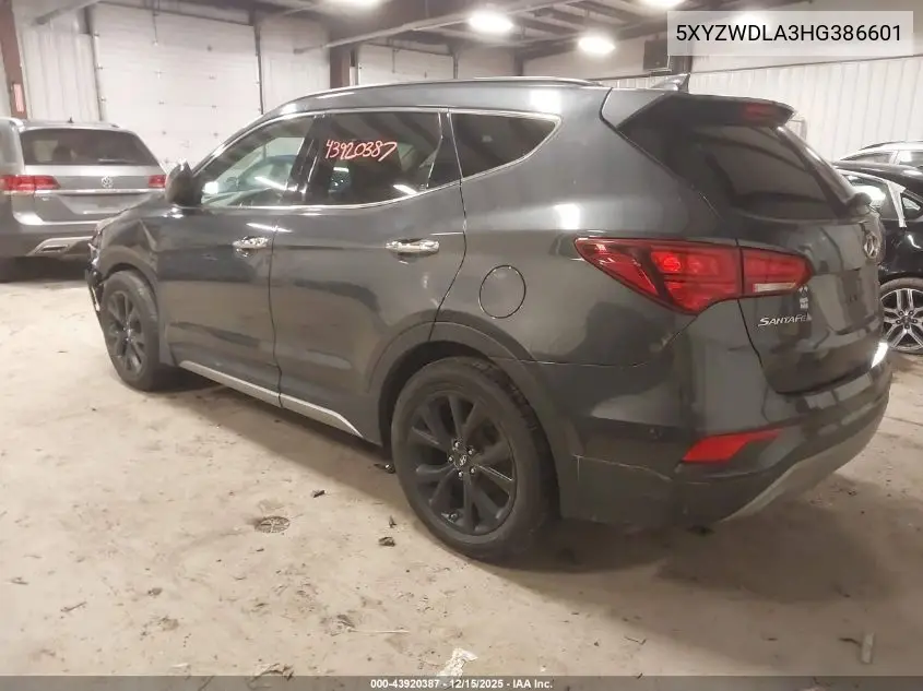 5XYZWDLA3HG386601 2017 Hyundai Santa Fe Sport 2.0T Ultimate
