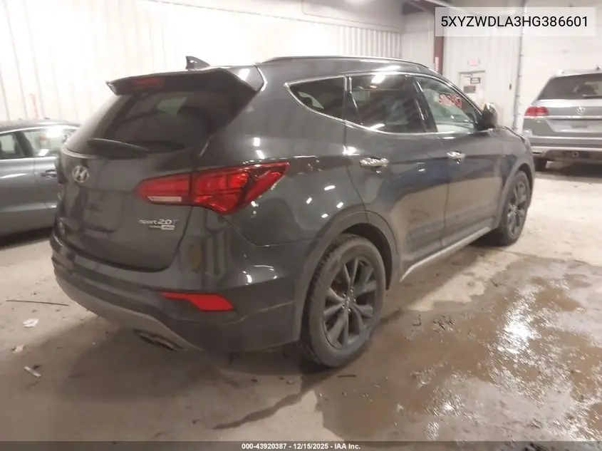 5XYZWDLA3HG386601 2017 Hyundai Santa Fe Sport 2.0T Ultimate