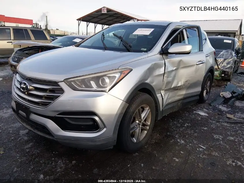 5XYZTDLB4HG440165 2017 Hyundai Santa Fe Sport 2.4L