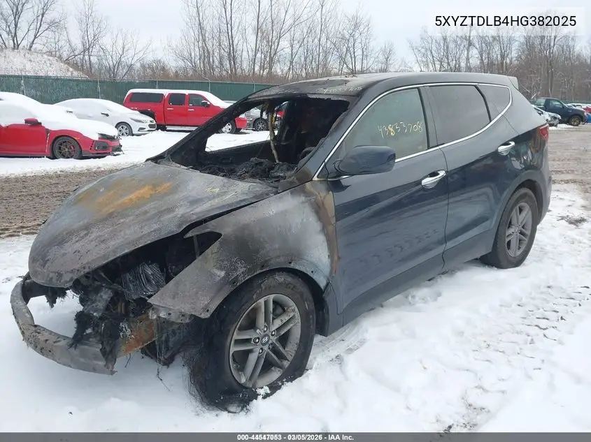 5XYZTDLB4HG382025 2017 Hyundai Santa Fe Sport 2.4L