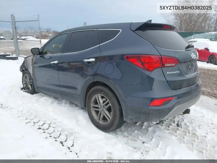 5XYZTDLB4HG382025 2017 Hyundai Santa Fe Sport 2.4L