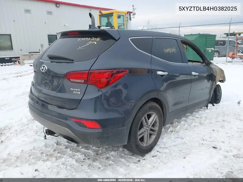 5XYZTDLB4HG382025 2017 Hyundai Santa Fe Sport 2.4L