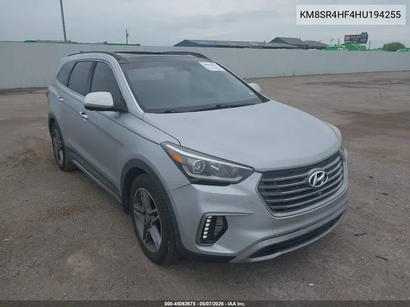 KM8SR4HF4HU194255 2017 Hyundai Santa Fe Limited Ultimate