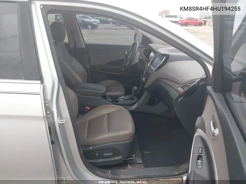 KM8SR4HF4HU194255 2017 Hyundai Santa Fe Limited Ultimate