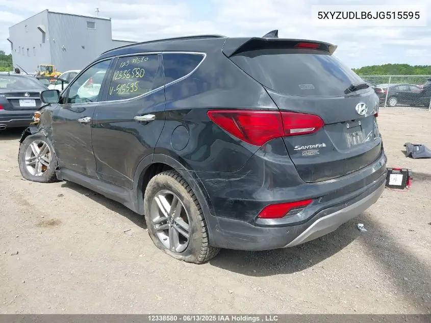 5XYZUDLB6JG515595 2018 Hyundai Santa Fe
