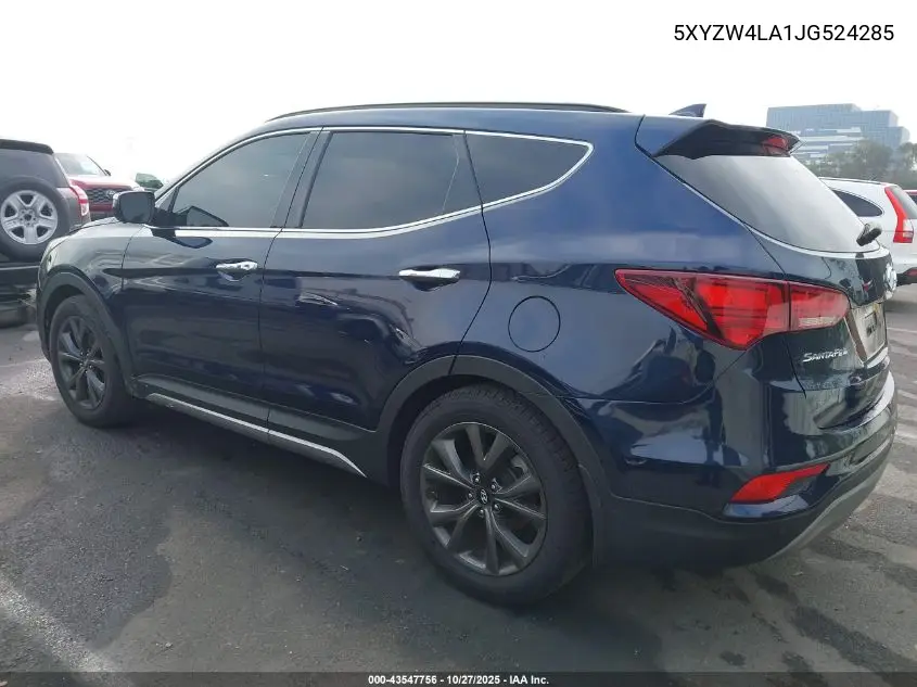 5XYZW4LA1JG524285 2018 Hyundai Santa Fe Sport 2.0T Ultimate