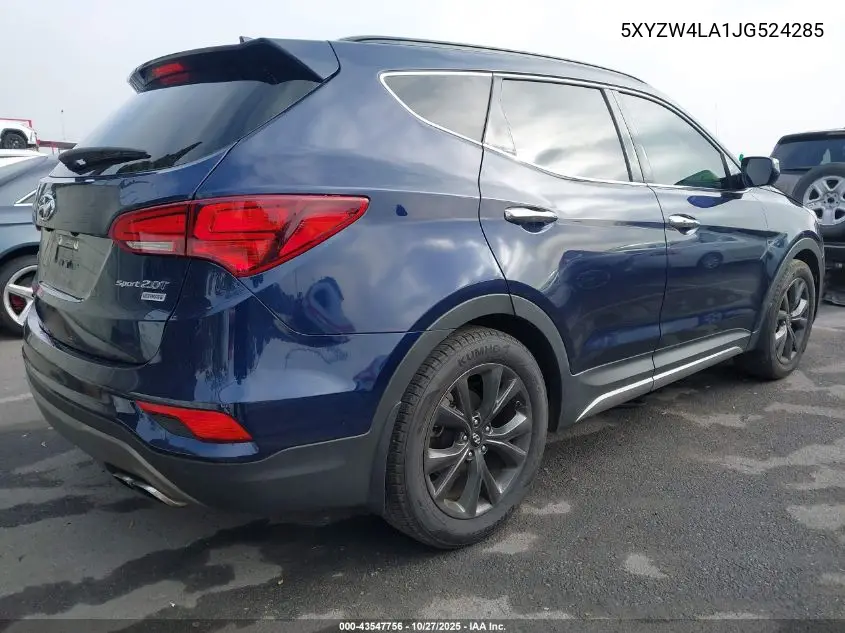 5XYZW4LA1JG524285 2018 Hyundai Santa Fe Sport 2.0T Ultimate