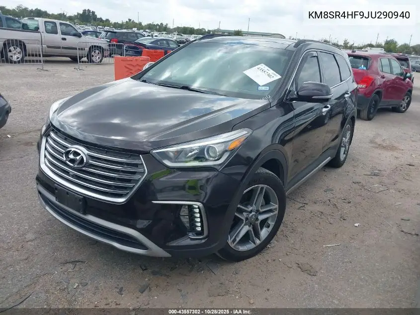 KM8SR4HF9JU290940 2018 Hyundai Santa Fe Limited Ultimate