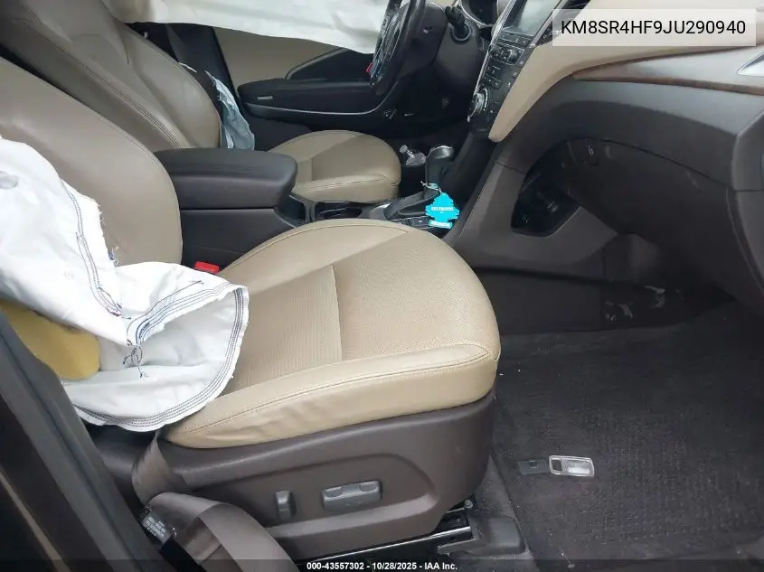 KM8SR4HF9JU290940 2018 Hyundai Santa Fe Limited Ultimate