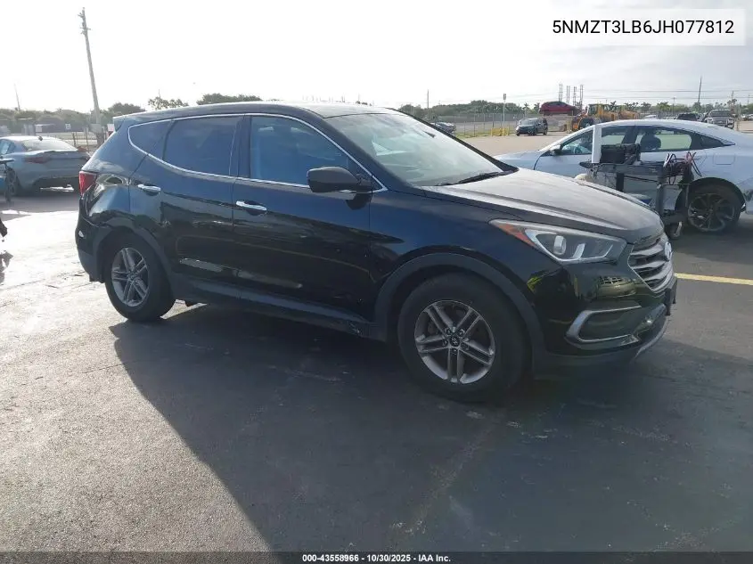 5NMZT3LB6JH077812 2018 Hyundai Santa Fe Sport 2.4L