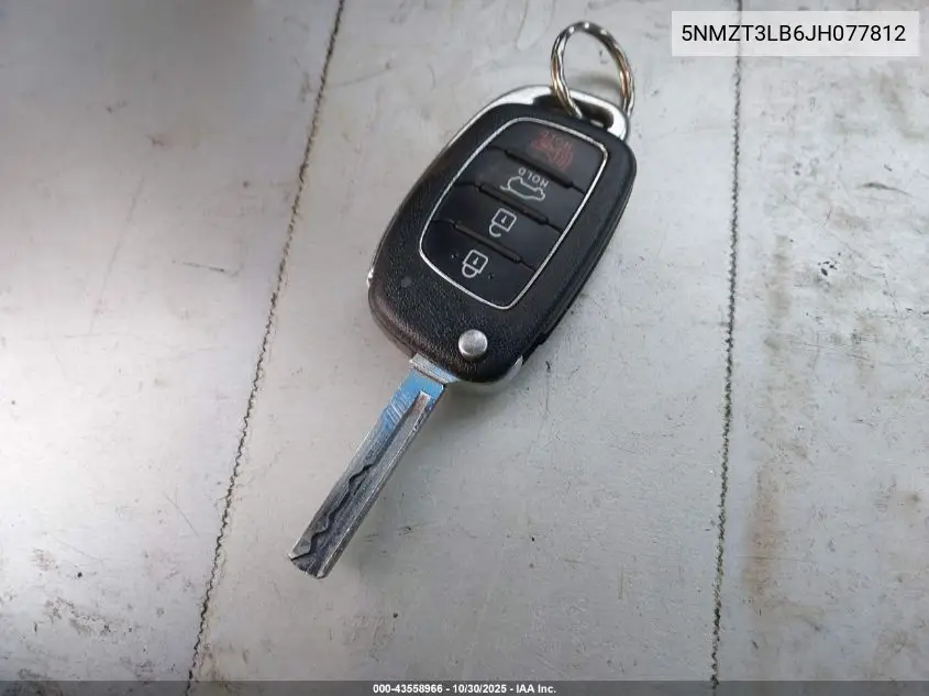 5NMZT3LB6JH077812 2018 Hyundai Santa Fe Sport 2.4L