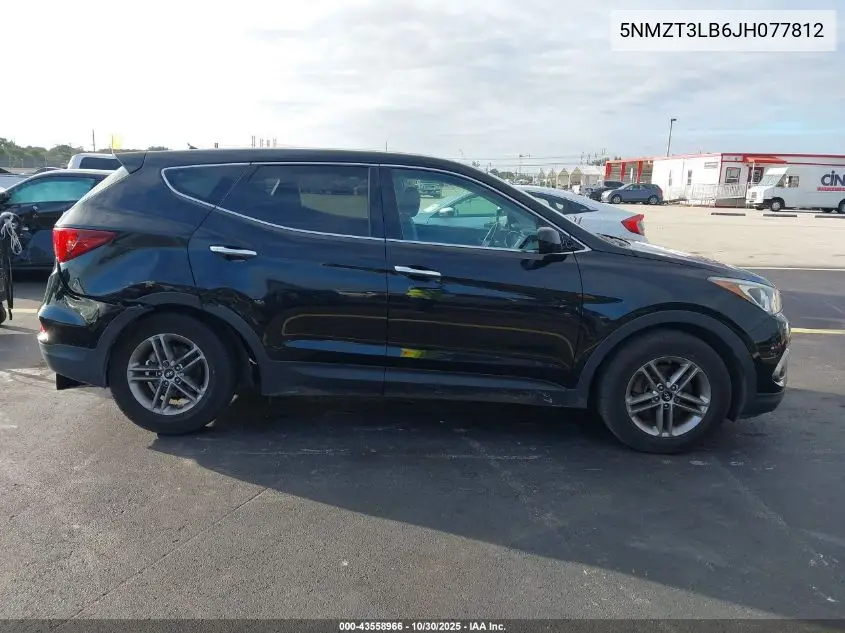 5NMZT3LB6JH077812 2018 Hyundai Santa Fe Sport 2.4L