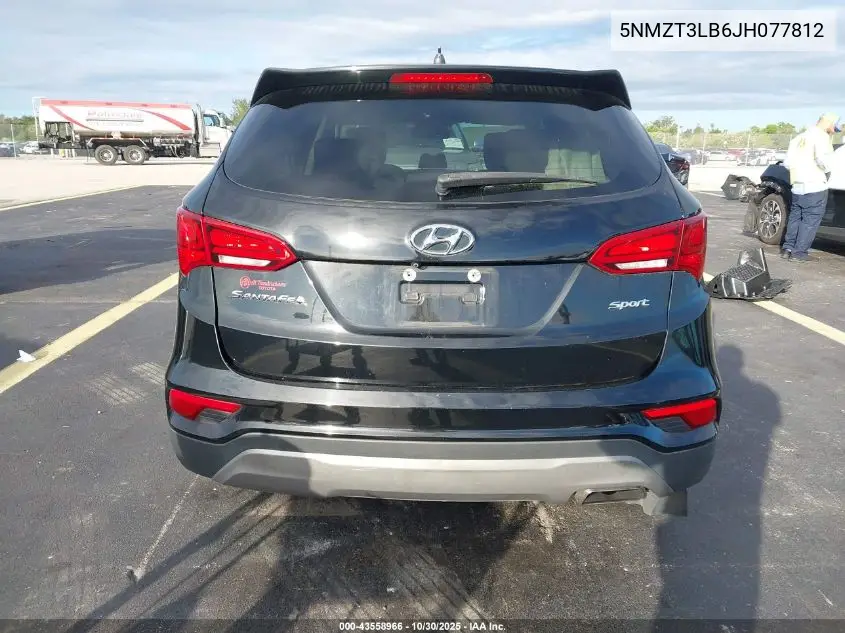 5NMZT3LB6JH077812 2018 Hyundai Santa Fe Sport 2.4L