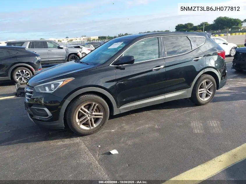 5NMZT3LB6JH077812 2018 Hyundai Santa Fe Sport 2.4L