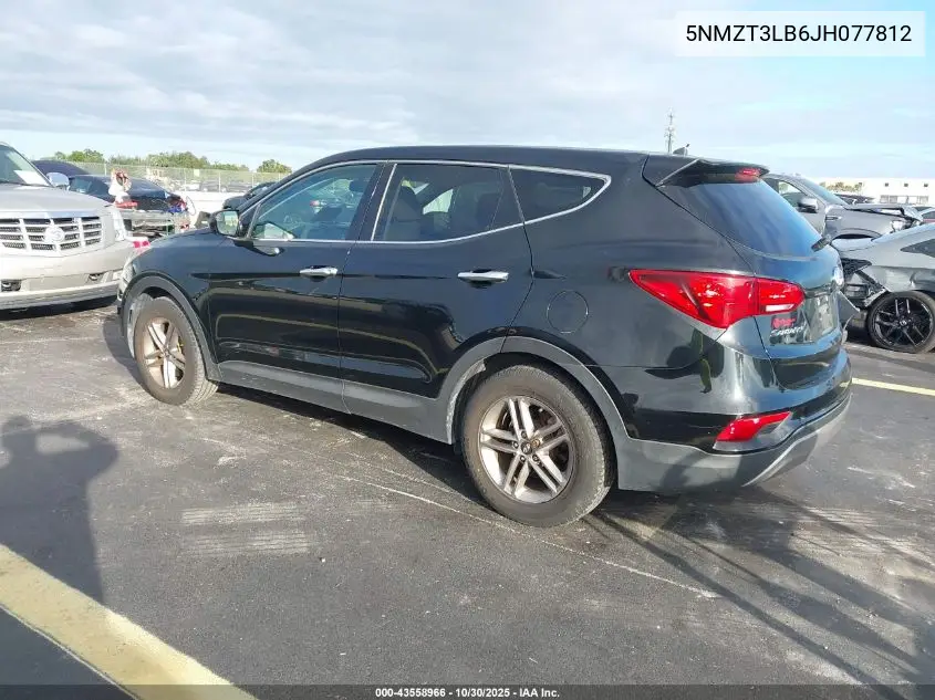 5NMZT3LB6JH077812 2018 Hyundai Santa Fe Sport 2.4L