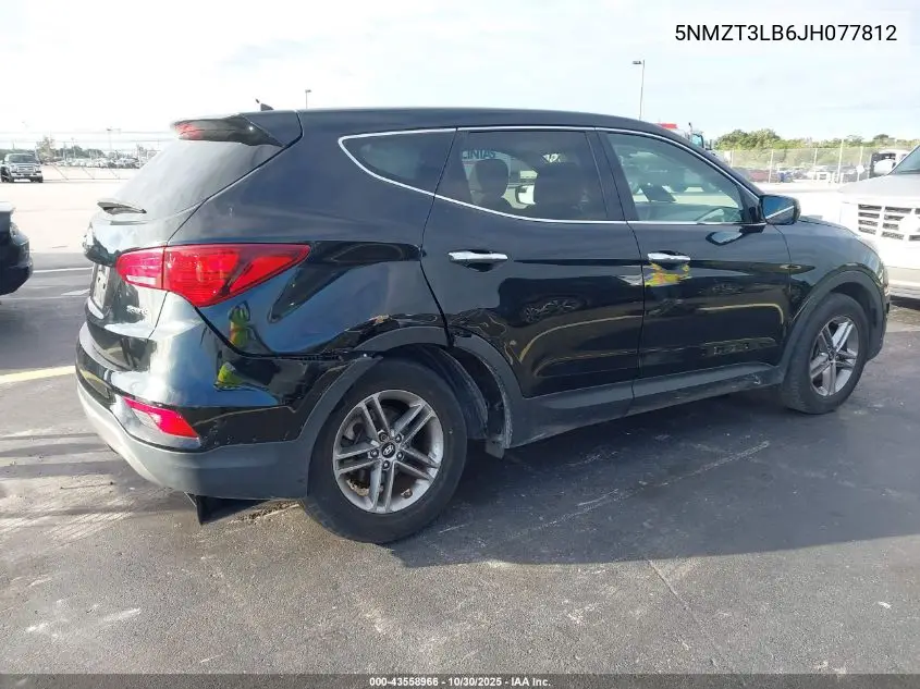 5NMZT3LB6JH077812 2018 Hyundai Santa Fe Sport 2.4L