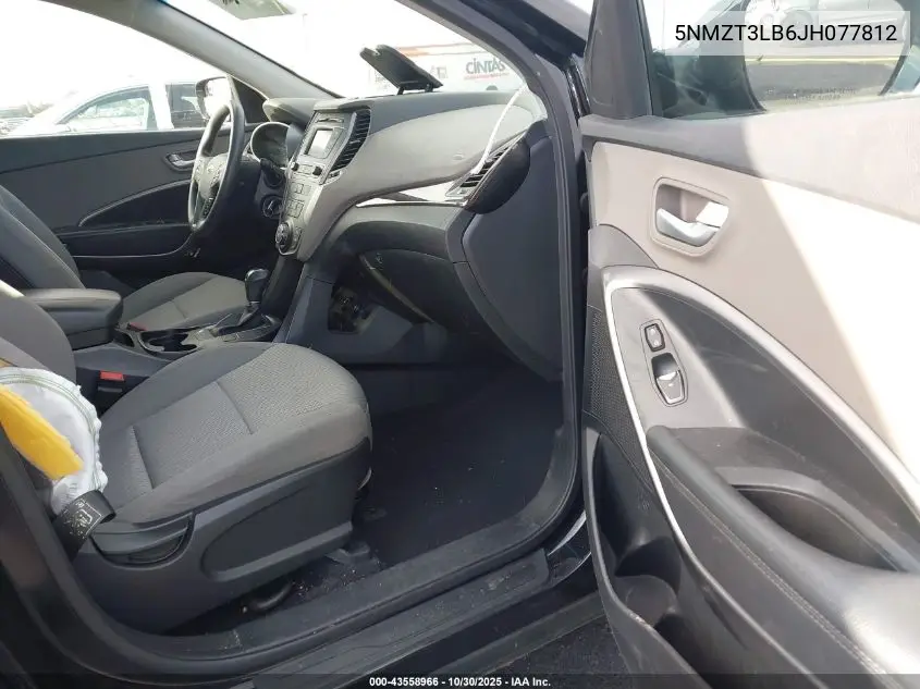 5NMZT3LB6JH077812 2018 Hyundai Santa Fe Sport 2.4L