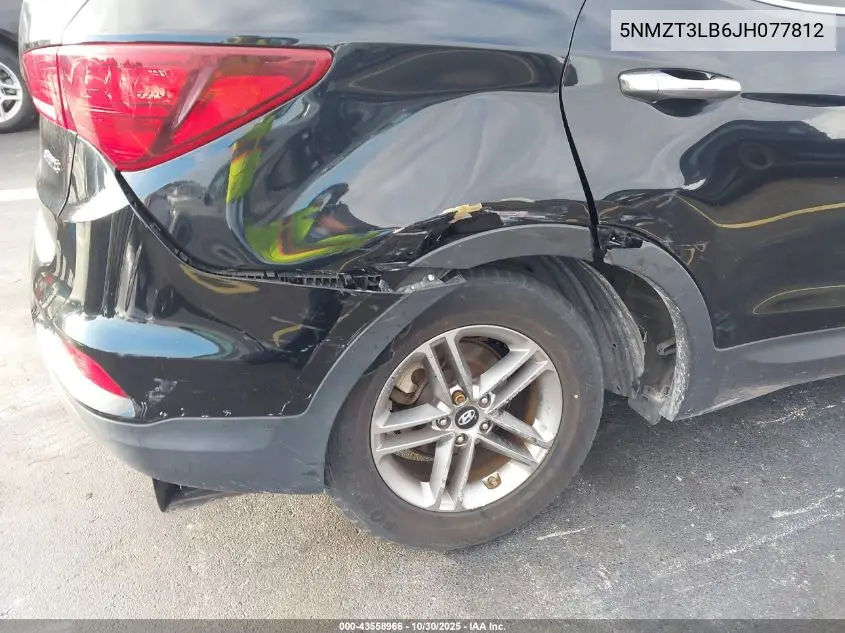 5NMZT3LB6JH077812 2018 Hyundai Santa Fe Sport 2.4L