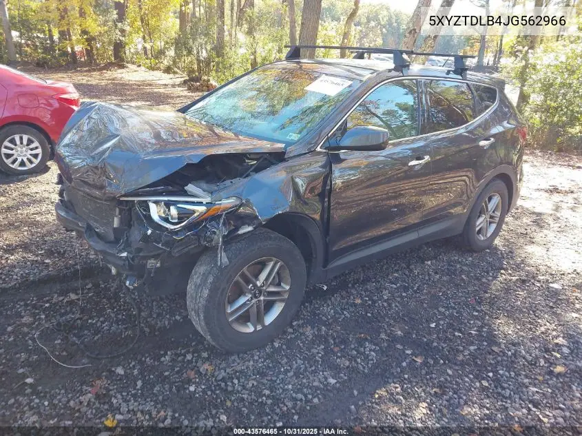 5XYZTDLB4JG562966 2018 Hyundai Santa Fe Sport 2.4L
