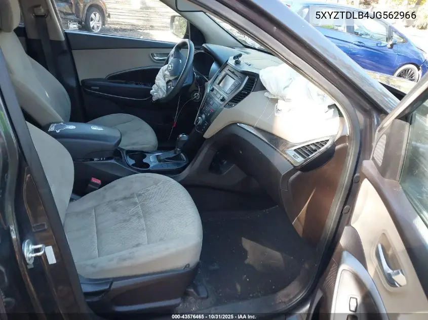 5XYZTDLB4JG562966 2018 Hyundai Santa Fe Sport 2.4L
