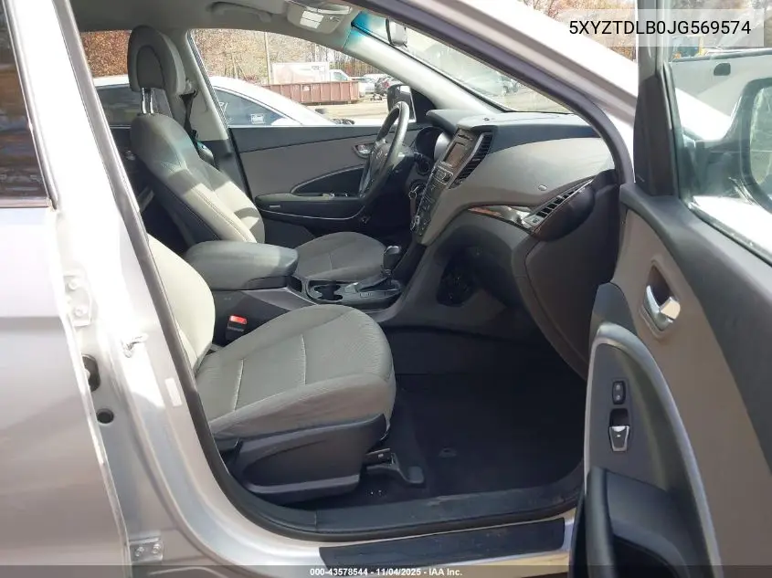 5XYZTDLB0JG569574 2018 Hyundai Santa Fe Sport 2.4L
