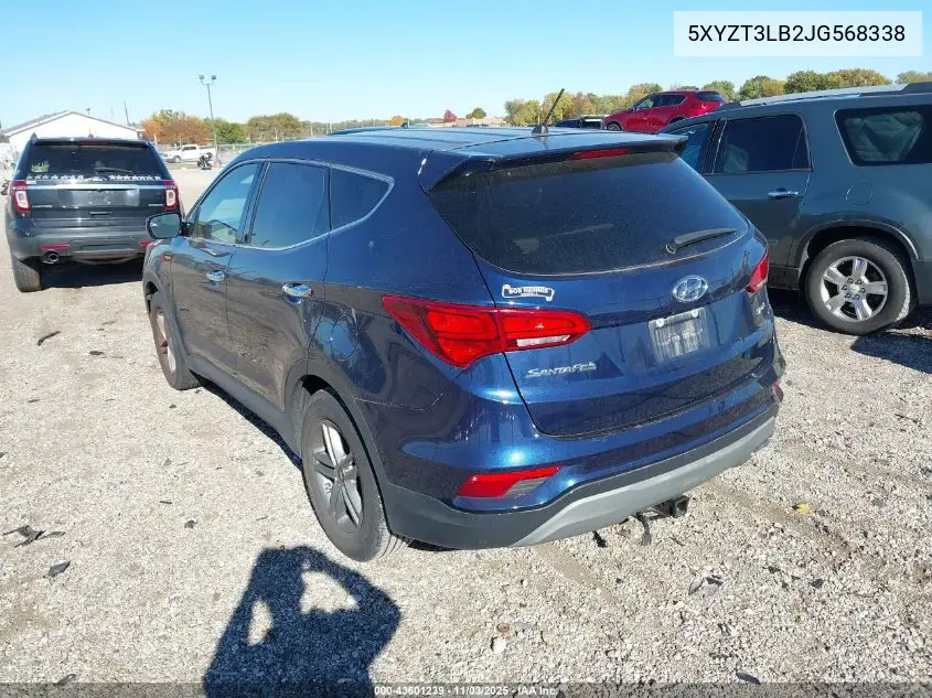 5XYZT3LB2JG568338 2018 Hyundai Santa Fe Sport 2.4L