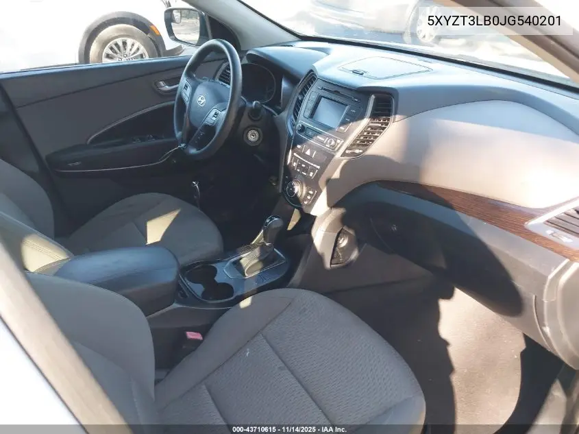 5XYZT3LB0JG540201 2018 Hyundai Santa Fe Sport 2.4L