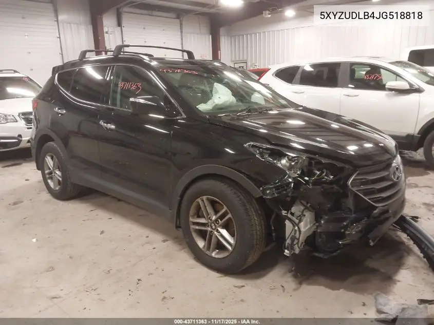 5XYZUDLB4JG518818 2018 Hyundai Santa Fe Sport 2.4L