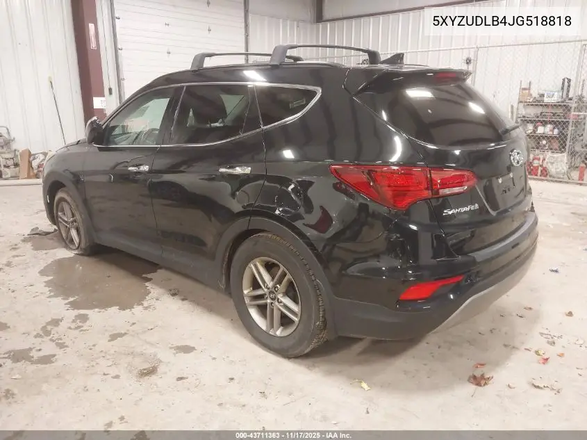 5XYZUDLB4JG518818 2018 Hyundai Santa Fe Sport 2.4L
