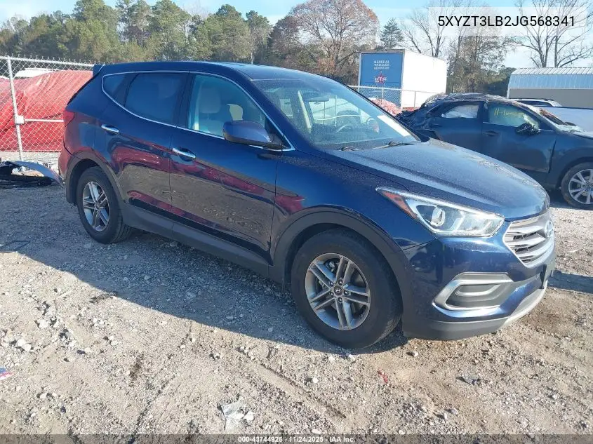 5XYZT3LB2JG568341 2018 Hyundai Santa Fe Sport 2.4L