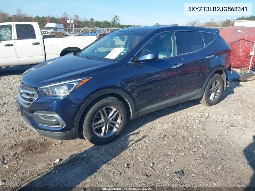 5XYZT3LB2JG568341 2018 Hyundai Santa Fe Sport 2.4L