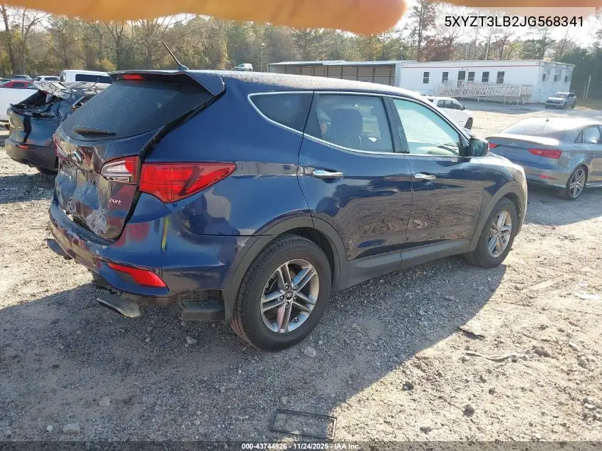 5XYZT3LB2JG568341 2018 Hyundai Santa Fe Sport 2.4L