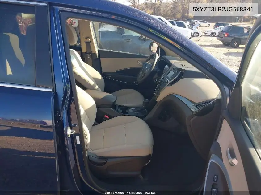 5XYZT3LB2JG568341 2018 Hyundai Santa Fe Sport 2.4L