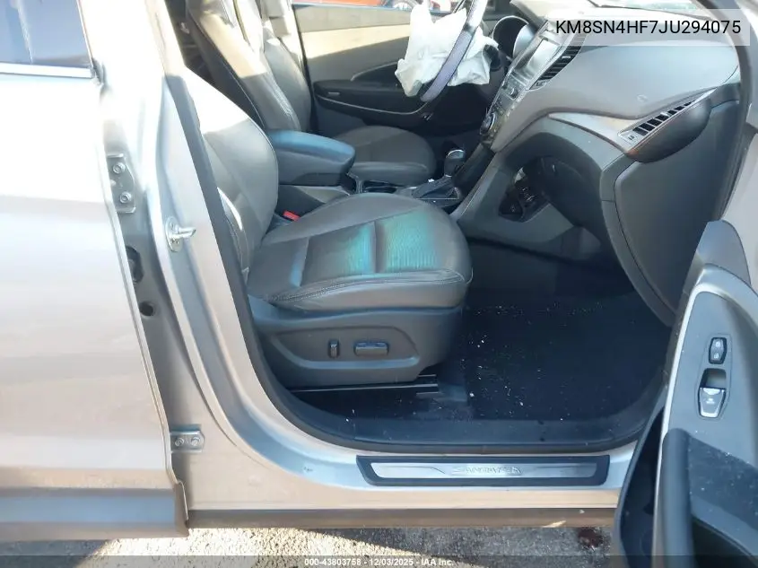 KM8SN4HF7JU294075 2018 Hyundai Santa Fe Se
